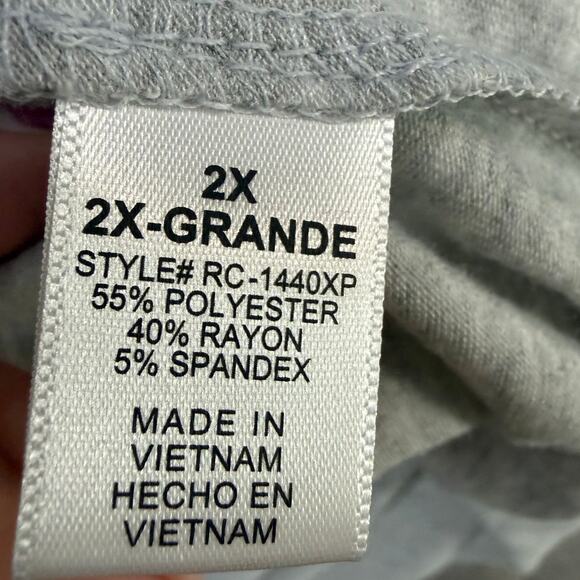 Zenana Premium Venice Cardigan Womens 2X Gray Open Front Slouchy Cozy Comfort - Picture 11 of 13